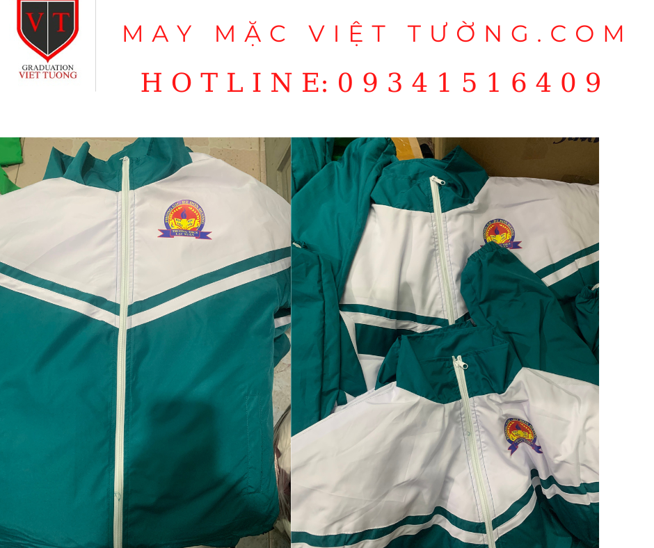 MAY ÁO GIÓ ĐỒNG PHỤC HỌC SINH BÌNH DƯƠNG VT31